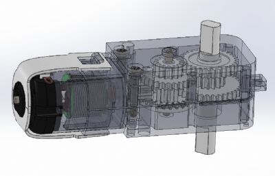 TT减速电机模型