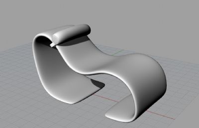 造型躺椅-建模渲染