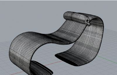 造型躺椅-建模渲染