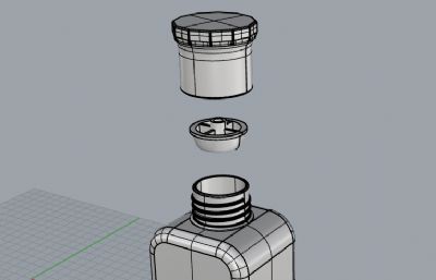 小型分装瓶-日常建模