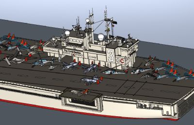 CG航母模型图