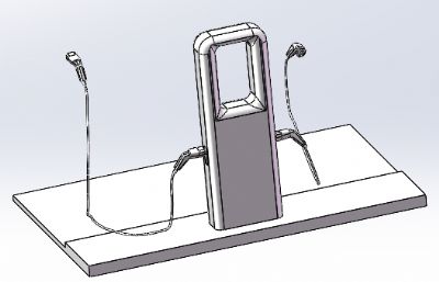 电动汽车充电站(两个充电接口)