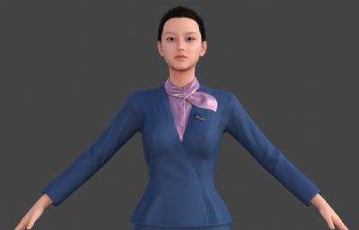 女职员 空姐套装 美女服务员  职业装时尚服装