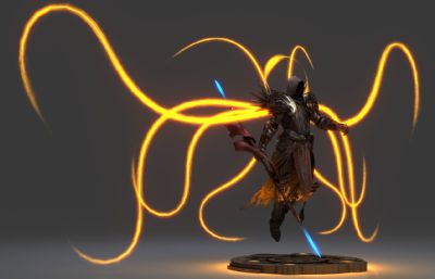 次世代天神神灵 圣光大天使 有绑定动画