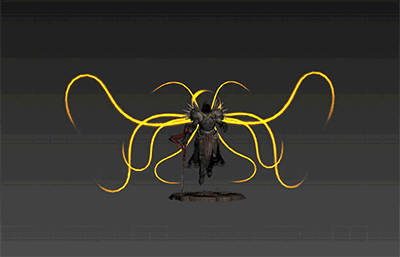 次世代天神神灵 圣光大天使 有绑定动画