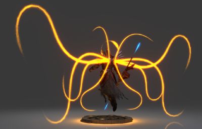 次世代天神神灵 圣光大天使 有绑定动画