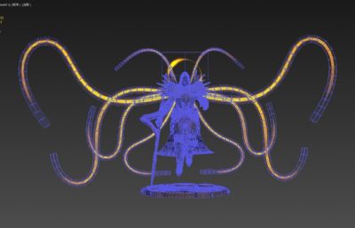 次世代天神神灵 圣光大天使 有绑定动画