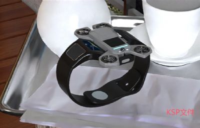 穿戴式无人机设计-产品设计建模渲染