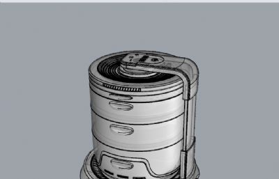 便携式组合式厨具设计-产品设计建模渲染
