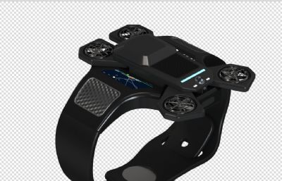 穿戴式无人机设计-产品设计建模渲染