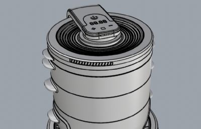 便携式组合式厨具设计-产品设计建模渲染