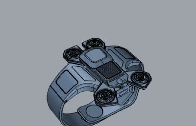穿戴式无人机设计-产品设计建模渲染
