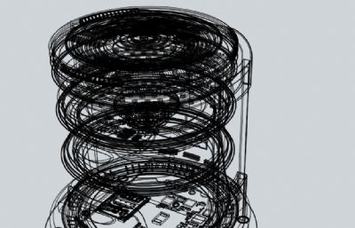 便携式组合式厨具设计-产品设计建模渲染