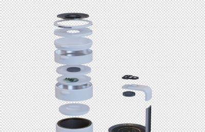 便携式组合式厨具设计-产品设计建模渲染