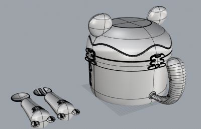 文创儿童餐具-布偶虎民俗文创设计