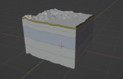 地下水 地质结构分层三维模型