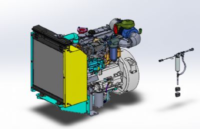 混凝土搅拌机车发动机