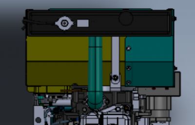 混凝土搅拌机车发动机