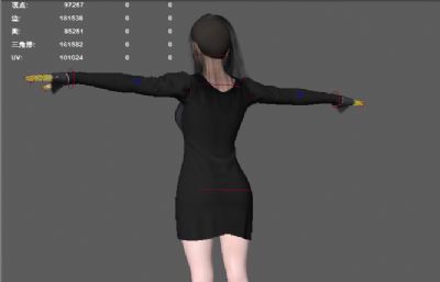 漂亮连衣裙女孩 时尚女人 年轻城市女青年