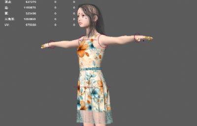 漂亮时装美女 礼服连衣裙 女模特