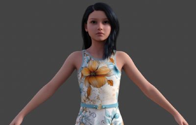 漂亮时装美女 礼服连衣裙 女模特