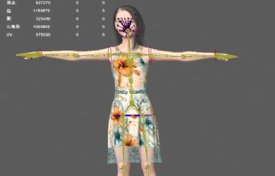 漂亮时装美女 礼服连衣裙 女模特