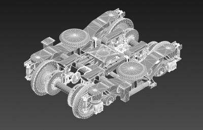 地铁拖车转向架