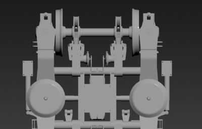 地铁拖车转向架