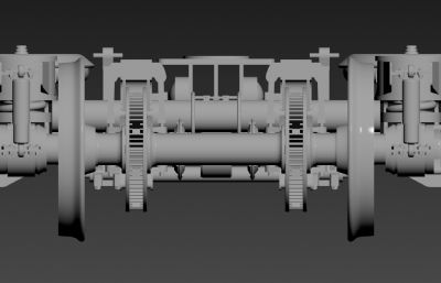地铁拖车转向架