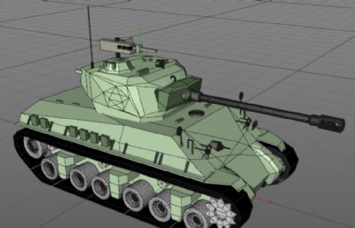 LOW低聚面坦克车合集 四款装甲车