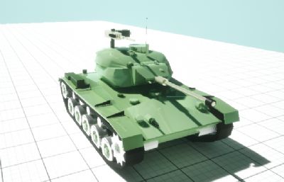 低聚面卡通坦克