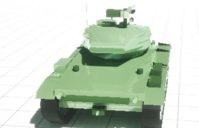 低聚面卡通坦克