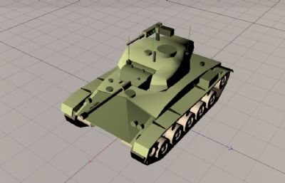 低聚面卡通坦克