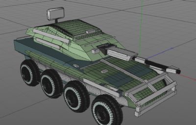 LOW低聚面坦克车合集 四款装甲车