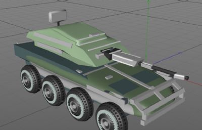 LOW低聚面坦克车合集 四款装甲车