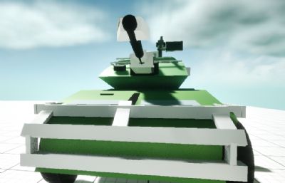 LOW-低聚面模块化可拼装模型坦克装甲