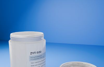 药瓶子,分为瓶盖瓶身,有拧开盖倒胶囊动画