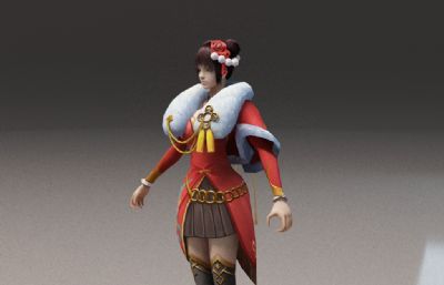 古代女喜庆服饰 古装女人