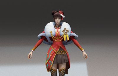 古代女喜庆服饰 古装女人