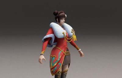 古代女喜庆服饰 古装女人