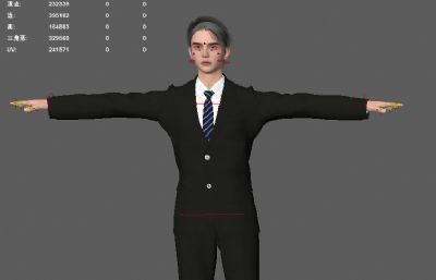 主持人工作装 商务男装 休闲西装男性