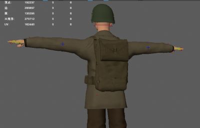 20世纪二战军人士兵 游戏人物