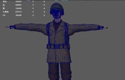 20世纪二战军人士兵 游戏人物