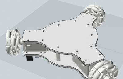 三自由度全向轮小车