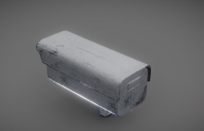 锈迹斑斑的老旧摄像头 BPR贴图