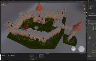 欧洲中世纪城堡 童话古建筑