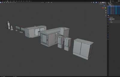 电箱柜子 工业柜子 机械公司设施 停车机及道具