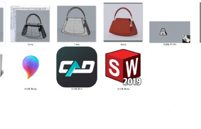 女士包包-产品设计-建模渲染