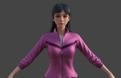 跑步卫衣瘦身美女 晨练小姐姐 性感美女