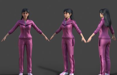 跑步卫衣瘦身美女 晨练小姐姐 性感美女